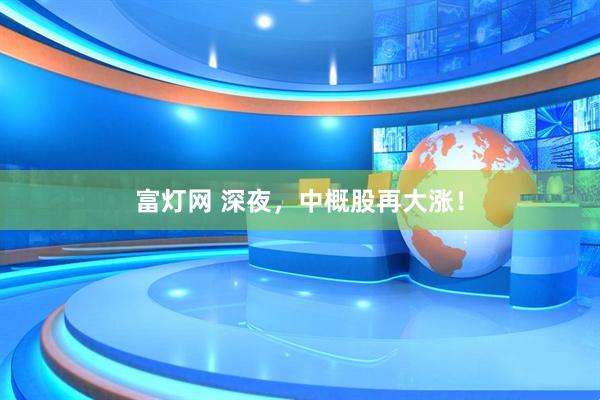 富灯网 深夜，中概股再大涨！